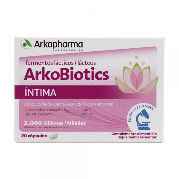 Arkopharma Arkobiotics Íntima Flora Vaginal 20 Cápsulas