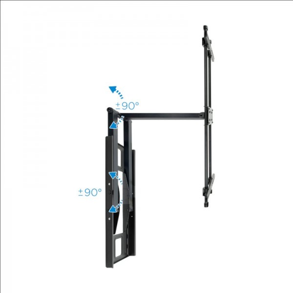 Tooq soporte pared gran angular pantallas 43"-80"
