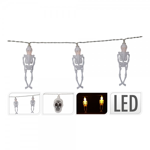 Guirnalda 10 leds halloween a pilas