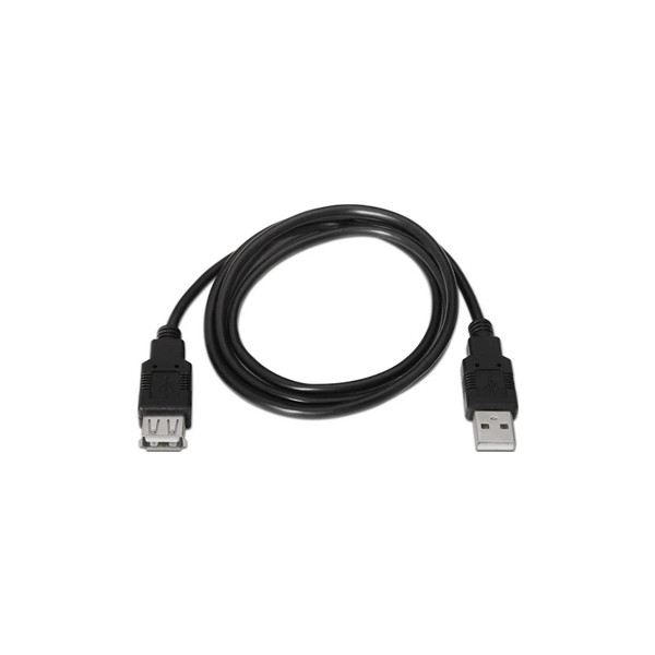 Aisens cable usb 2.0 tipo a/m-a/h negro 3.0m